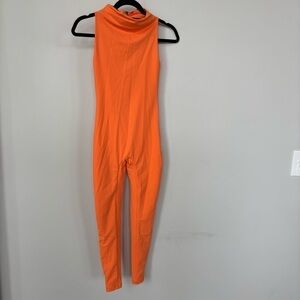 Bumpsuit Orange Sleeveless Jumpsuit Size XS